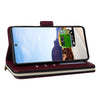 For Samsung Galaxy A53 5G Nine-card Slots Zipper Wallet Bag Leather Phone Case(Wine Red)