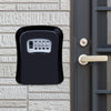 Wall Mount Key Safe Box - Black - Weatherproof Combination Lock
