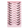 10pairs /Box Half False Eyelashes With Transparent Stems Natura Extension Lashes Y1007