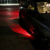2 PCS DC 8-36V Ghost Shadow Courtesy Angel Wings Projection Lamp Car Door LED Welcome Lights(Red Light)