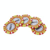 100 PCS Texas Hold'em Clay Chips Professional Casino Coin(Par Value and Color Random Delivery)