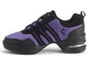 Soft Bottom Mesh Breathable Modern Dance Shoes Heightening Shoes for Women, Shoe Size:42(Black Purple)
