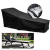 Outdoor Beach Chair Dustproof And Waterproof Cover Rocking Chair Furniture Protective Cover, Size: 210x75x80cm(Black+Silver)