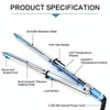 2 in 1 Titanium Hair Straighter Curler Iron(Blue)