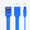 0.45m JINGHUA U510B High Speed SATA3.0 SSD Serial Cable(Black Straight To Straight)