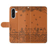 For Samsung Galaxy A36 / A56 5G Cat Embossing Pattern Leather Phone Case with Lanyard(Brown)