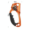 XINDA TP-8606 Outdoor Rock Climbing Aerial Work Anti-fall Handheld Rope Gripper for 8-12mm Diameter Rope left(Orange)