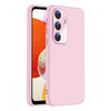 For Samsung Galaxy A14 Nano Lens Cover Liquid Silicone Phone Case(Pink)