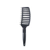 Fluffy Rib Comb Massage Comb(Black Round Handle)