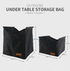 CLS Outdoor Folding Picnic Table Storage Hanging Bag Portable Invisible Pocket Storage Hanging Pocket,Style: Black Table + Small Pocket