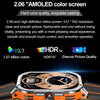 LEMFO HK56 2.06 inch BT5.3 IP68 Sport Smart Watch, Support Bluetooth Call / Message Notification / Heart Rate / Blood Pressure Health Monitor(Orange)