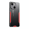 For iPhone 15 Blade Series TPU Hybrid Metal Phone Case(Red)