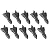 10 PCS Universal Car Black Shark Fin Diffuser Vortex Generator Roof Spoiler