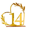 Acrylic Home Decor Wedding Digital Dinning Table Number Plate Seat Sign DIY Mirror Table Setting, Number: 14