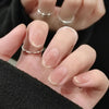 24pcs/box Handmade Nail Glitter Nail Jelly Glue Finished Patch, Color: BY49(Wear Tool Bag)
