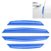 4 PCS Universal Car Door Anti-collision Strip Protection Guards Trims Stickers (Blue)