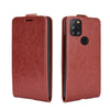 For Alcatel 3X 2020 R64 Texture Single Vertical Flip Leather Protective Case with Card Slots & Photo Frame(Brown)