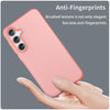For Samsung Galaxy A35 5G Frosted Translucent TPU Hybrid PC Full Coverage Phone Case(Red)
