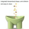 Elevated Cat Bowl, Green, Anti-Knock, Neck Protection