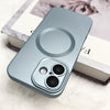 For iPhone 14 Pro Max Metallic Paint CD Texture MagSafe TPU Phone Case(Sierra Blue)