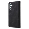 For Samsung Galaxy S25 5G Multifunctional Frosted Zipper Wallet Leather Phone Case(Black)