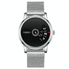FNGEEN S230 Men Non-Pointer Quartz Watch(White Mash White Steel Black Surface)
