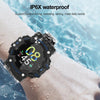 LC11 1.28 inch TFT Screen Outdoor Sports Smart Watch, IP68 Waterproof Support Heart Rate & Blood Pressure Monitoring (Black)