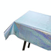 Birthday Party Foil Laser Tablecloth Wedding Decoration Supplies(1x2.7M Light Blue)