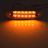 4 PCS MK-338 DC12-24V Truck 12LEDs Side Clearance Maker Light (Yellow Light)
