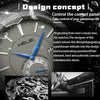 HELEI H9009B-G Night Light Waterproof Men Quartz Watch(Rose Gold White)