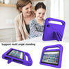 For Amazon Fire 7 2022 Handle EVA Shockproof Tablet Case with Triangle Holder(Purple)