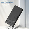 For Asus ROG Phone 8 / 8 Pro Honeycomb Embossing RFID Leather Phone Case(Black)