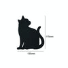 LED Light Control Sound Control Night Light Silhouette Light Shadow Light Cat Wall Light Black battery(Back cat)