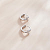 S925 Sterling Silver Shining Ear Buckle Women Earrings