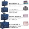 Oxford Cloth Quilt Moisture-Proof & Waterproof Storage Bag Zipper Portable Moving Luggage Bag, Specification: 58x38x22cm(Blue Triangle)