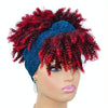 Headscarf Wig Black Gradient Small Curly Wig Explosive Headgear, Colour: 7.TJB0-4T30#