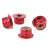 100 PCS iFlight M5 CW 6061 Aluminum Motor Screw Nuts Nylon Insert Self Lock Flange Nut for RC FPV Racing Drone Motor(Red)