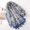 180 X 85cm  Women Cotton And Linen Scarf Retro Splicing Bohemian Printed Silk Shawl SL2003-009