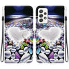 For Samsung Galaxy A53 5G Crystal Texture Colored Drawing Leather Phone Case(Heart Shaped)