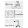 300ml Household Traveling Dispenser Shampoo Body Wash Lathering Bottles, Style: Transparent Gray Round