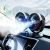 F621U Car Rotatable Turntable Silent Car Double Head Fan, Model: High Allocation 24V Cigarette Lighter