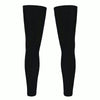 Summer Ice Silk Sunscreen Leggings Outdoor Riding Sports Knee Protectors Cool Anti-Slip Leg Socks, Size: M(Black)