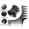 Beard Template Right-Angle Comb Men Retro Back Hair Comb(NO.14)