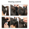 6# Invisible Seamless Bandage-style  Wig Long Straight Hair Wig Ponytail