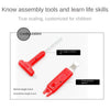 ZBToys 812pcs High Difficulty Metal Model Assembled Intelligence Hand Assembled Screwdriver Gear Transmission Mechanical Blocks