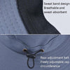 Outdoor Sun Hat Hiking Big Brim Breathable Sunscreen Fisherman Hat(Dark Gray)
