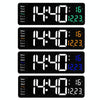 6626 Living Room Wall-Mounted Large Screen Display LED Digital Clock, Color: Green Temperature
