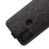For Alcatel 3X 2020 R64 Texture Single Vertical Flip Leather Protective Case with Card Slots & Photo Frame(Black)