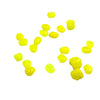 HENGJIA 100PCS Environment Friendly Plastic Niblet Baits Artificial Fishing Lures Bionic Fishing Bait (Yellow)