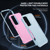 For Samsung Galaxy S25+ 5G TPU + PC Shockproof Protective Phone Case(Grey Green + Pink)